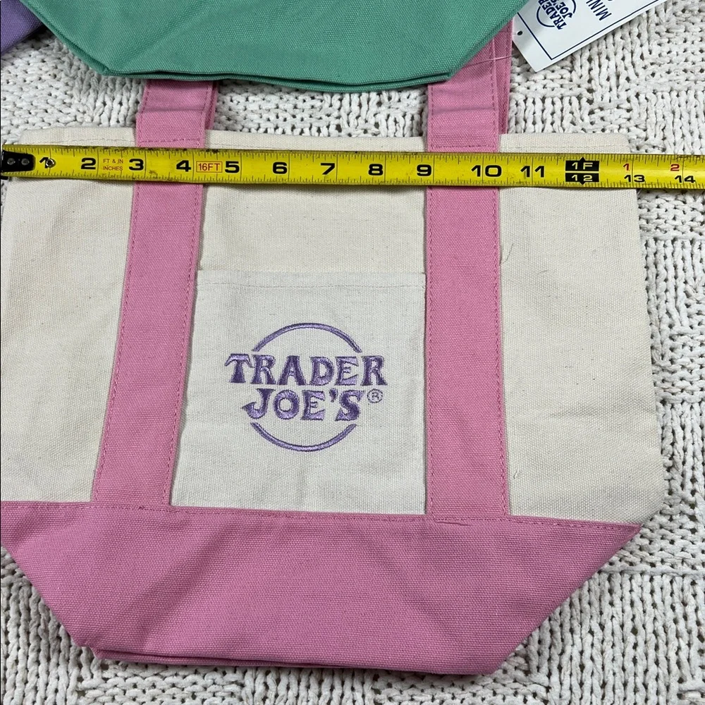 Trader Joe’s Set of 4 Mini Canvas Tote Bags - Picture 3 of 5